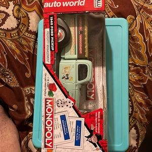 Monopoly 1940 Ford Property Management Truck w/Resin Figure 1:18 Scale Diecast.